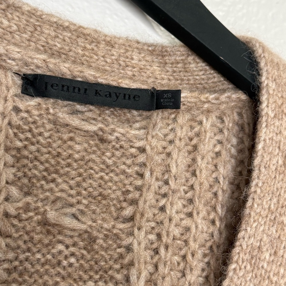 Jenni Kayne Cable Cocoon Cardigan in Sand, size XS - Picture 5 of 6